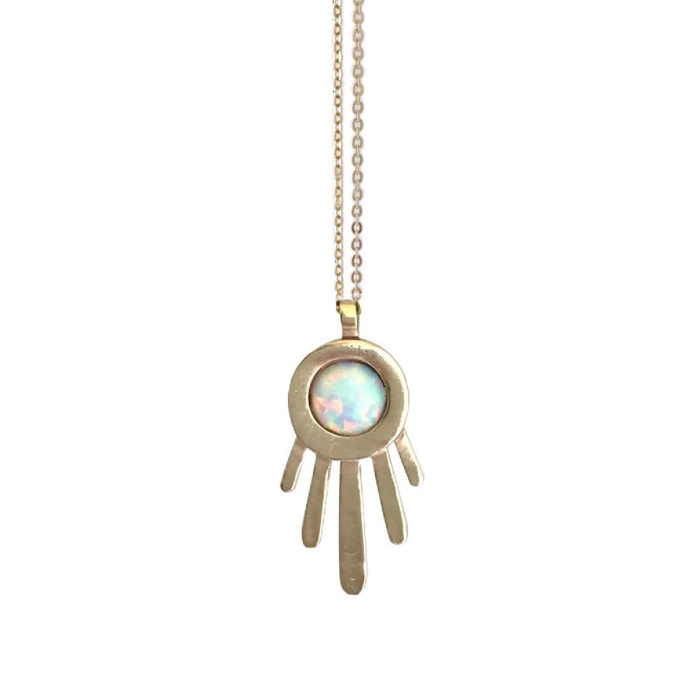 Opal Burst Necklace