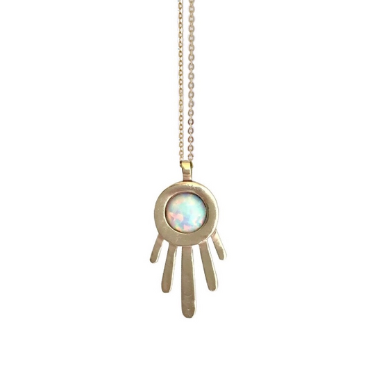 Opal Burst Necklace