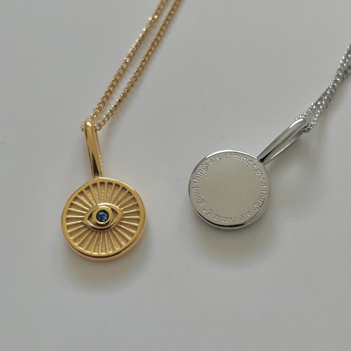 Evil Eye Necklace in Gold