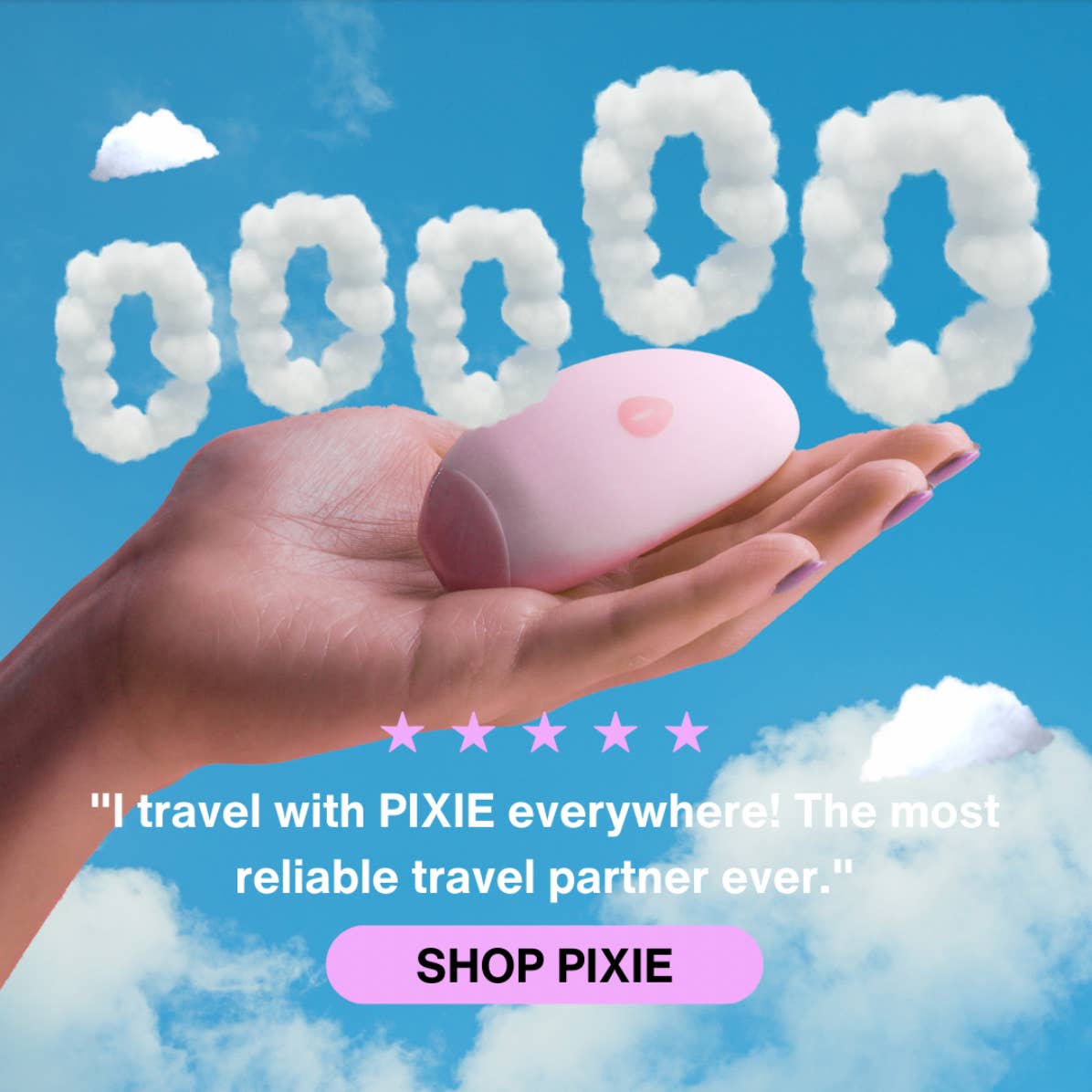 Pixie-Clitoral Mini Vibrator-Pink Me Happy